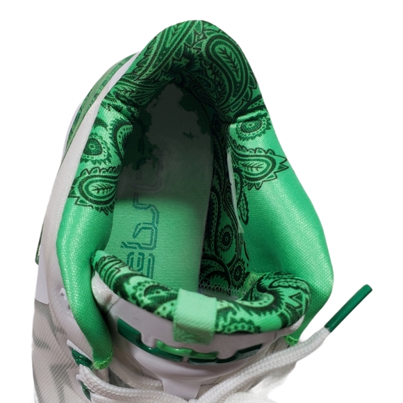 Nike Max Lebron 11 XI Low Size 11 White Green - Picture 8 of 14